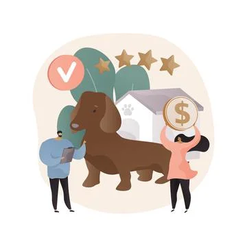 Breed club abstract concept vector illustration. Stock Illustration