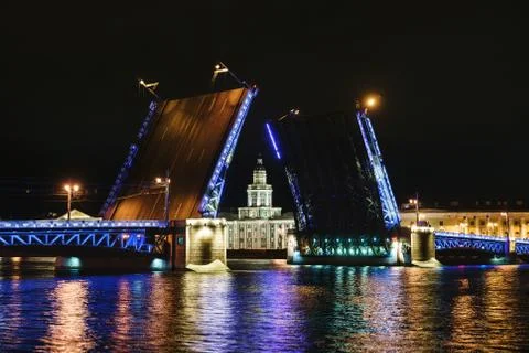 The breeding the bridge in Saint Petersburg Stock Photos