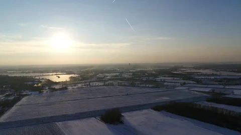 Breeding ponds  in the sun Stock Footage 102901022