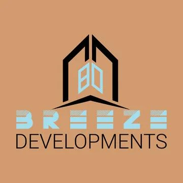 Breeze development simple-minimalist logo design 스톡 일러스트