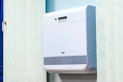 Breezer TION - device for forced air ventilation with multi-stage cleaning an Stock Photos