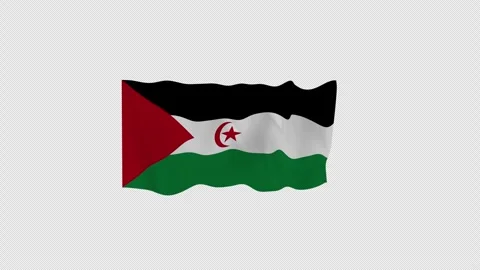Breezy Fabric Western Sahara Loop Alpha Channel Stockbeeldmateriaal 342553528