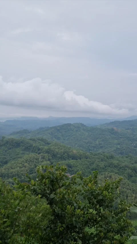 Breezy Hilltop View in Refreshing Weather Stock Footage 304154100