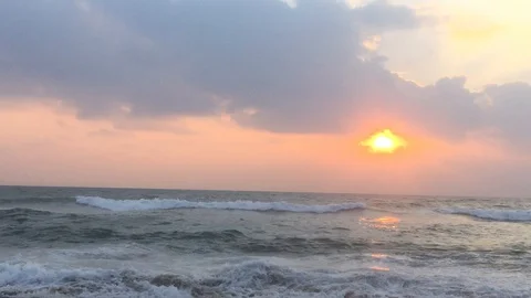 An breezy sunrise Stock Footage 129501809