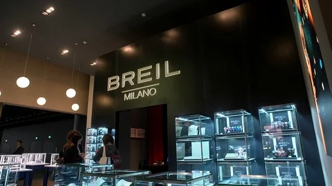 Breil booth at Baselworld. Stock Footage 82001826