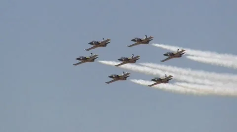 Breitling Jet Team Formation Barrel Roll Stock Video Pond5