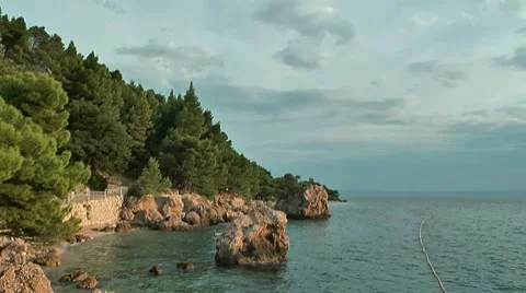 Brela. Croatia Stock Footage 8112970