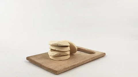 Brem snacks on a piece Stock Footage 322698552