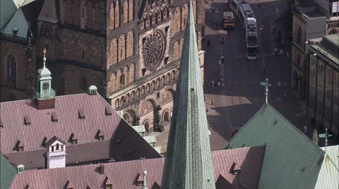 Bremen aerial Stock Footage 65380418