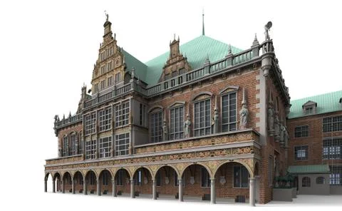 Bremen city hall 5 Stock Illustration