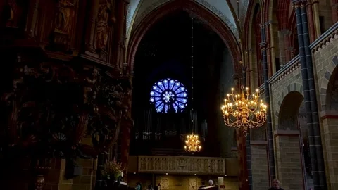 Bremen, Germany - July 3, 2025: Interior of Bremen Cathedral. Video stock 342002140