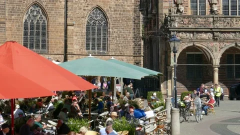 Bremen marketplace Stock Footage 229701030