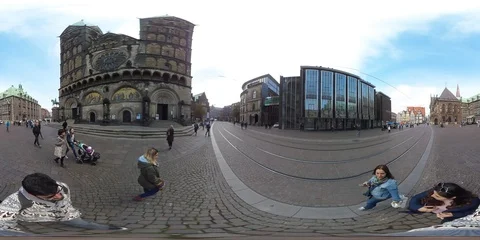 Bremen Old Town - VR360 Stock-Footage 102032015