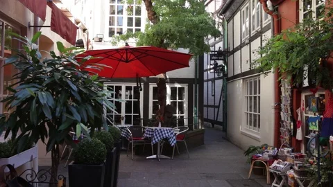 Bremen schnoor wueste staette 01 Stock Footage 92995201