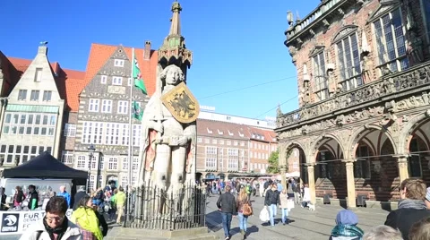 Bremen Square Stock Footage 55815903