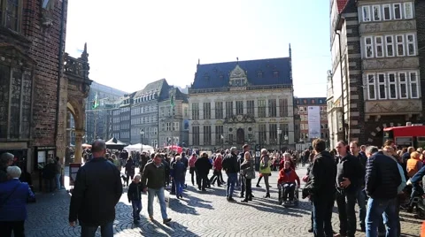 Bremen Square Stock Footage 55815990