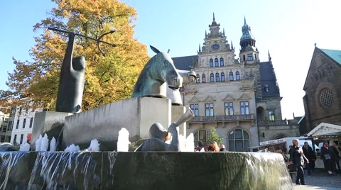 Bremen Statue Stock Footage 55815952