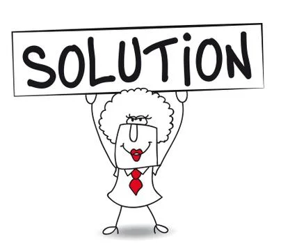 Brenda has a solution Stock Illustration