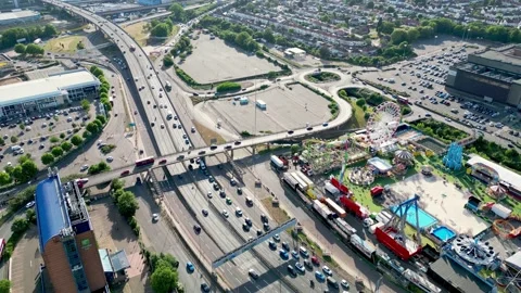 Brent Cross Centre North Circular Road Stock Footage 200775676