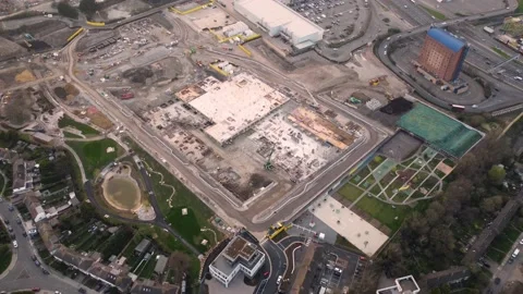 Brent Cross Town is the new park town for future London Stock Footage 179002453