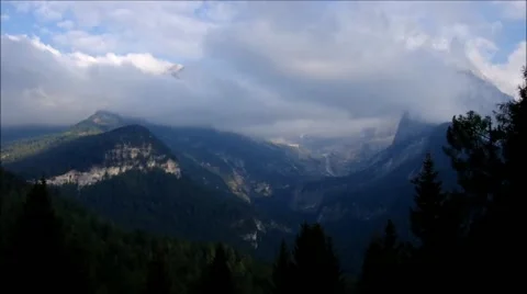 Brenta group in Dolomites Stock Footage 60449937