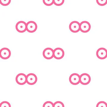 Brest seamless doodle pattern, vector hand draw illustration Stock Illustration