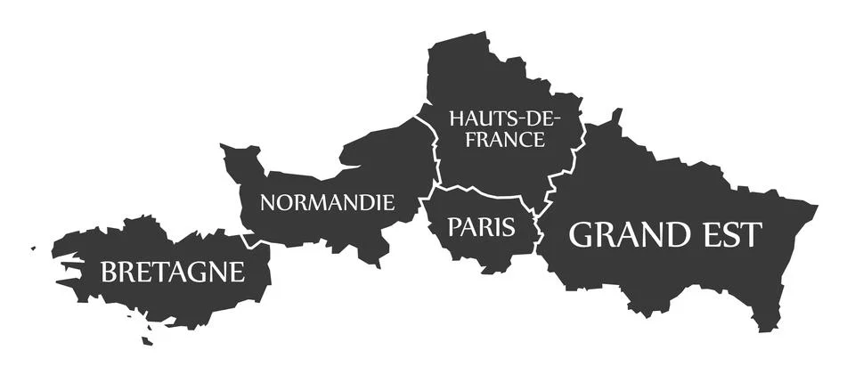 Haute-normandie map with french national flag Vector Image