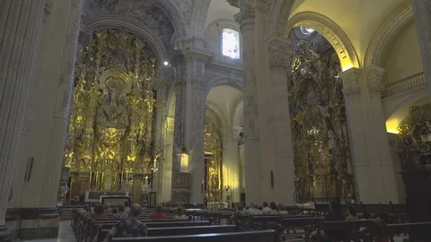 Brethless Cathedral Interior Video stock 97122736