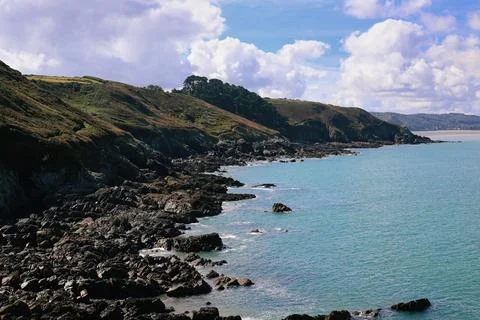 Breton cliffs Stock Photos