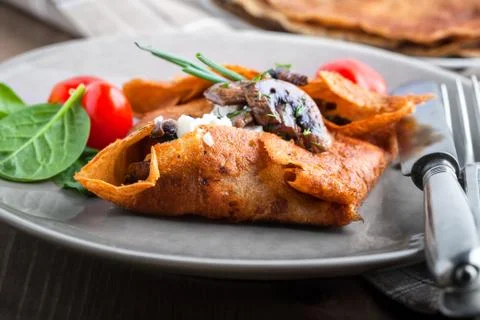Breton Galette on the table Foto stock