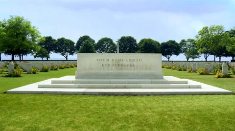Brette-sur-Laize Canadian War Cemetery (1) - Cintheaux France Stock Footage 35999613