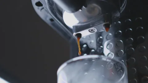 BREW Espresso Coffee Slowmotion 库存影片 154200973