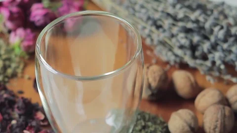 Brew a herb tea Stock Footage 74958208