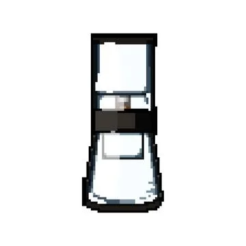 Brew ice drip coffee pixel art vector illustration Stock Illustration