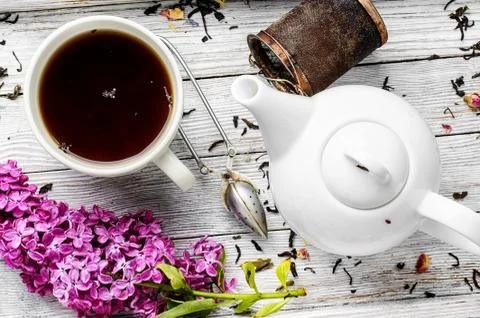 Brewed herbal tea Stock Photos