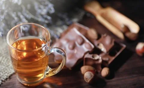 Brewed tea on a serving table Stock Photos