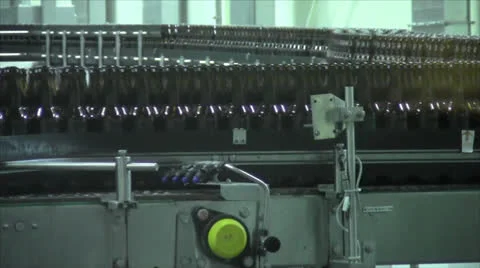 Brewery Bottling Line Stock Footage 24790074