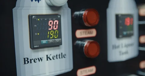 Brewery Control Panel 스톡 동영상 105337953