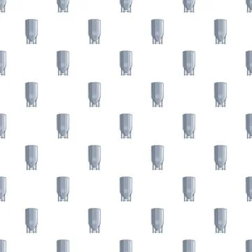 Brewery fermentation tank seamless pattern background Illustrazione stock