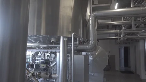 Brewery tanks Stock Footage 106596666