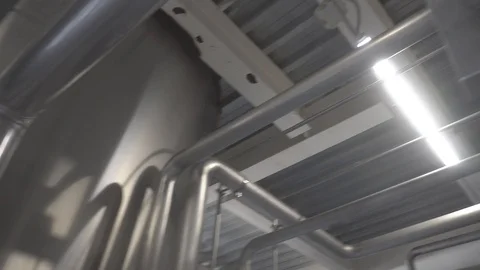 Brewery tanks Stock Footage 106596686