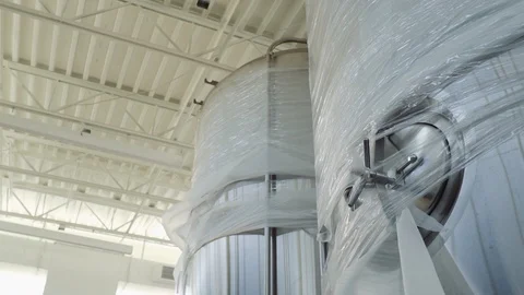 A Brewery Under Construction Stock Footage 87481125
