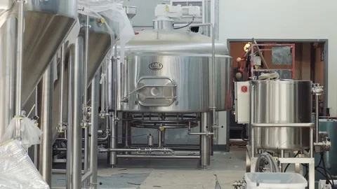 A Brewery Under Construction Stock Footage 87481138