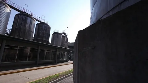 Brewery vats Stock Footage 77045055