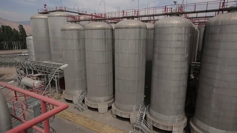 Brewery vats Stock Footage 77045209