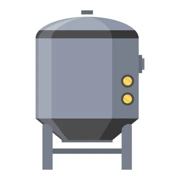 Brewery. Vintage brewing machine concept. Beer making process equipment Stock Illustration