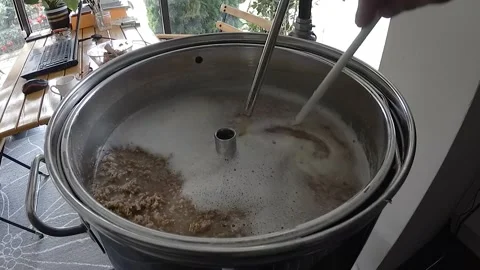 Brewing Beer at Home Stock Footage 162854881