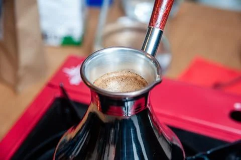 Brewing coffee Stock Photos