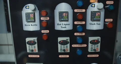 Brewing Control Panel 스톡 동영상 105338233