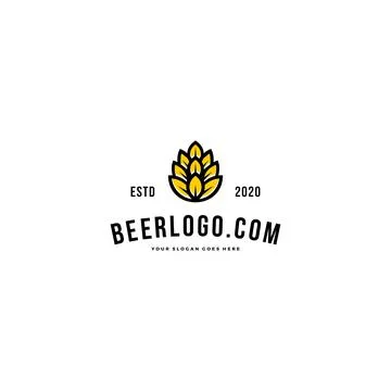 Brewing emblem logo Premium Vector Stock Illustration